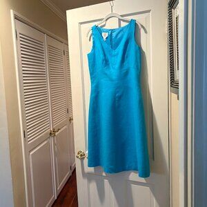 Talbots Linen Lined Sheath Dress